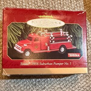 Hallmark Red Tonka Fire Truck Ornament